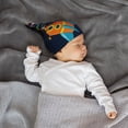 thumbnail image 5 of Wukai Spaceships and Stars Newborn Knotted Baby Beanie Hat for Boy Girl Baby Cute Cap Infant Beanies,0-6 months, 5 of 6