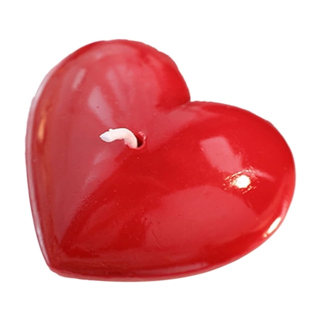 Bougies en Forme de Cœur Rouges Cire Parfumée Hauteur 1,9 Pouces Cire Mélange de Soya pour Ambiance à la Maison et Occasions Spéciales