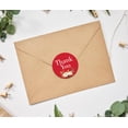 thumbnail image 3 of Darling Souvenir Round 1.6 Inches Peony Floral Red Thank You Stickers Wedding Gift-45 Pcs, 3 of 4