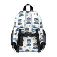thumbnail image 3 of Police and Rifle White Pattern Backpack for School, Cute School Bag with Adjustable Shoulder Straps and Padded Back, 15"x11.42"x5.5", 3 of 5