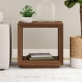 thumbnail image 2 of Tannen 22" Wide Rectangular Side Table in Satin Walnut, 2 of 6