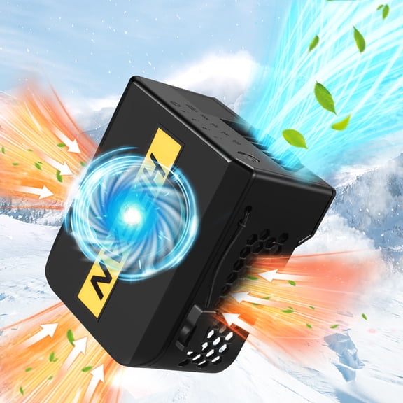 3-Intake Rechargeable Waist Fan – No Blocked Airflow, Strong Wind Wearable Belt Fan with 10000mAh Battery for Outdoor Work or Travle Under Shirt Use