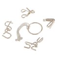 thumbnail image 3 of 16pcs Juguetes Rompecabezas Anillos Cerebro IQ Teasers Don Separada Metal CUTICAT Rompecabezas de coeficiente intelectual, 3 of 7