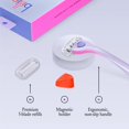 thumbnail image 3 of Kit de afeitado Billie Razor para mujer con 4 recambios y soporte DreamPop, 3 of 9