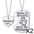 thumbnail image 1 of Juego De 2 Collares Para Padre E Hija, Ideal Para Familias, Joyería De Moda Para Papá Y Niña, Abuelo, 1 of 8