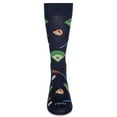 thumbnail image 2 of MeMoi Men's Baseball Bamboo Crew Socks - Mens - Male, 10-13, Navy, 2 of 3