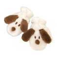 thumbnail image 4 of Lindos guantes de felpa para mujer Espesar Mantener cálidos de animales de dibujos animados suaves para esquiar en invierno, Senderismo, Blanco Hugo Guantes de felpa, 4 of 8