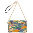 thumbnail image 2 of FORMRS Women Crossbody Purse with Chain Strap Vegan Leather Shoulder Handbag, Beige Floral Wave, 2 of 7
