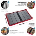 thumbnail image 4 of FunGuys Top Loader binder, 9 Pocket, Holds 252 Trading Cards, Black & Red, 4 of 4