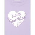 thumbnail image 2 of Wonder Nation Little Girls Short Ruffle Sleeve Graphic Tee, Sizes 4-10, 2 of 3