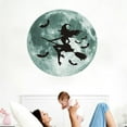 thumbnail image 5 of WKSCLPAI Luminous Halloween Witch Wall Sticker,Glow in the Dark Pvc Decal,Festive Moon And Witch Decor,Perfect for Home,Indoor And Outdoor Decoration, 5 of 7