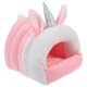 thumbnail image 3 of Nido para hámster, cómoda casa para dormir para mascotas pequeñas, jaula flexible para mascotas, casa para mascotas con forma de unicornio, 3 of 6