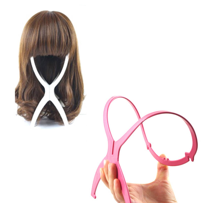 Plastic Stable Folding Wig Hair Hat Cap Durable Stand Holder Display Hair  Accessories 