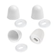 thumbnail image 2 of White Toilet Bolt Caps, Heavy Duty Toilet Bolt Covers Are Suitable for A Variety of Toilet Floor Bolts, Effectively Hides Bathroom Installation Marks, 8 Pcs, 1.45x1.43", 2 of 9