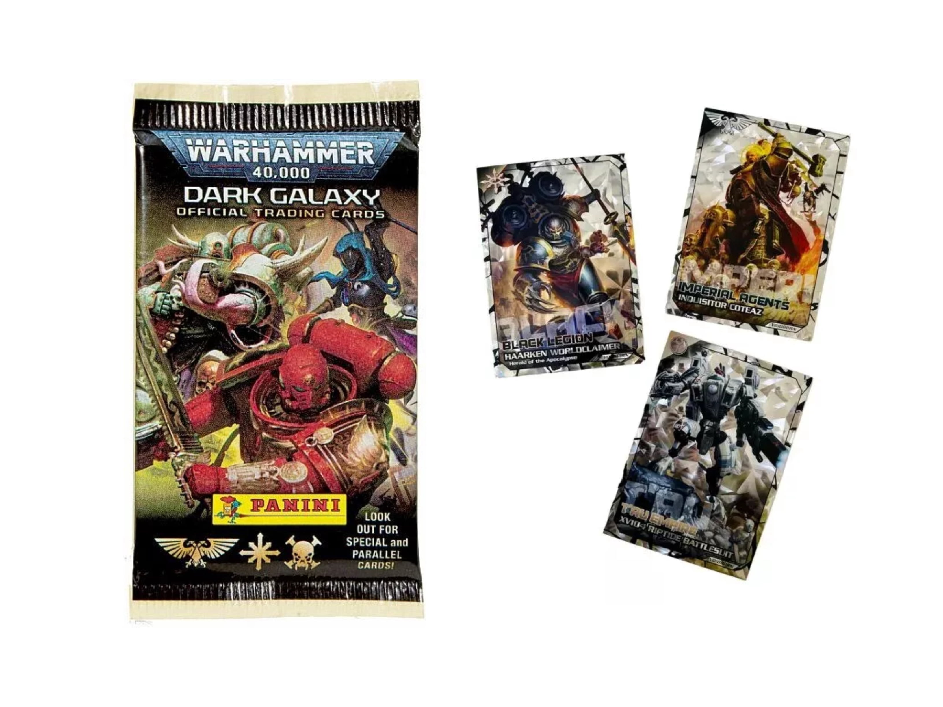 Lot of (3) 2023 Panini Warhammer 40k Dark Galaxy Booster Packs