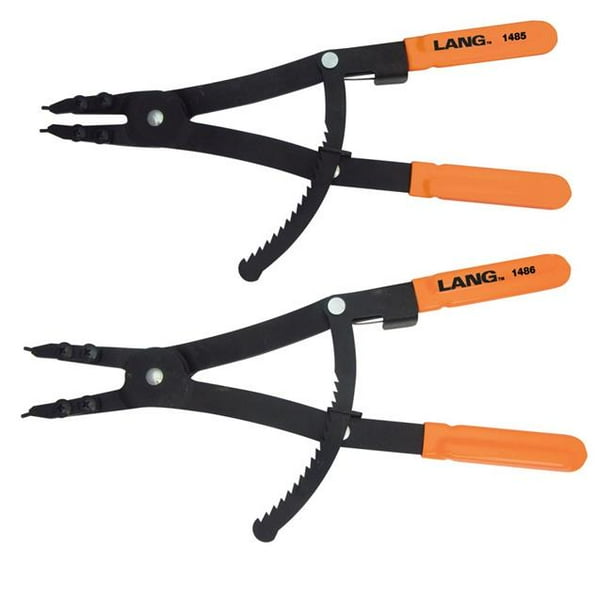 Lang 1487 16 in. 2 Piece Heavy Duty Snap Ring Pliers Set Walmart