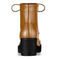 thumbnail image 4 of Unique Bargains Women's Platform Chunky Heels Combat Boots, 4 of 7