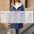 thumbnail image 3 of Womens Sherpa Lined Puffer Jacket Hooded Wave Quilted Full Zip Mid Length Padded with Poecets Warm Fall Winter Casual Outerwear, 3 of 8