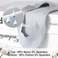 thumbnail image 3 of 12 Pairs No Show Socks Women,Invisible Socks Non Slip Ice Silk Socks Low Cut Liner Seamless Ladies socks,Breathble Light Cotton Bottom Footies Liner Boat Socks for Sneakers Flat Loafer Shoes, 3 of 5