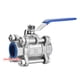 thumbnail image 4 of Válvula De Bola De Paso Completo, Válvula De Bola De Flujo Rápido, Para Control De Regulación ZAQW Stainless Steel Ball Valve, 4 of 8