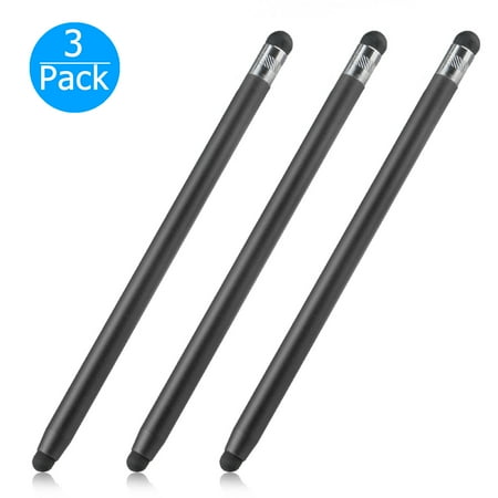 Stylus Pen, EEEKit 3-Pack 2 in 1 Universal Touch Screen Pen Slim Replacement Capacitive Stylus Pen For  iPhone iPad Samsung Tablet Smartphone PC and More Touch Screens (Best Adonit Stylus For Ipad Air 2)