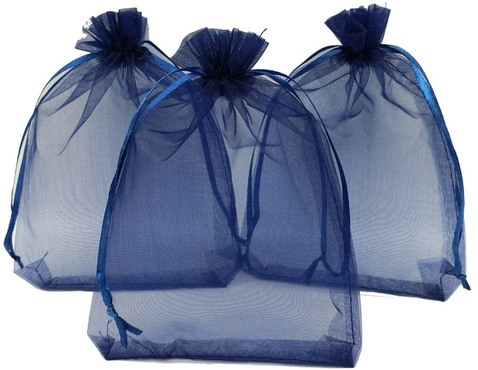 50Pcs Organza Drawstring Gift Bags Party Jewellery Candy Big Pouches 6" x 9" USA 