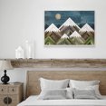 thumbnail image 4 of Arte mural Majestuoso de las Montañas Azules, lienzo decorativo de la naturaleza, picos verdes serenos, 4 of 8