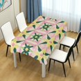 thumbnail image 4 of Yayeee Tablecloths 60" x 60" Rectangle Wrinkle Resistant Party Table Cover, Yellow Symmetrical Stars, 4 of 8