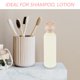 thumbnail image 2 of 4 botellas rellenables con tapa abatible, de plástico, vacías, para cremas, lociones y champús., 2 of 8