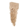thumbnail image 5 of 7-1/2 in. x 3-1/8 in. x 1 in. Unfinished Hand Carved North American Solid Hard Maple Wood Onlay Acanthus Wood Applique, 5 of 5