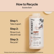 The Honest Company Foaming Bubble Bath, Disney’s Mickey Mouse Comfort Sweet Cream, 12 fl Oz