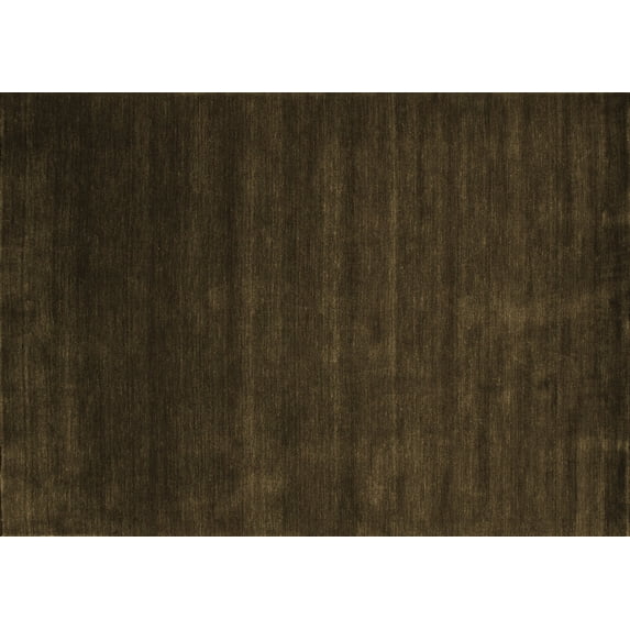Ahgly Company Indoor Rectangle Abstract Brown Contemporary Area Rugs, 5' x 8'