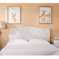 thumbnail image 3 of Yongchuang Tufted Upholstered Headboard Queen Adjustable Height Headboard Panel for Queen Size Bed Ivory, 3 of 6