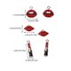 thumbnail image 3 of Guardurnaity Pendientes Colgante Aspecto exquisito con proceso de galvanoplastia Accesorios de joyería Regalo elegante para la fabricación de Ropa, zapatos y accesorios Miscelánea labios rojos, 3 of 6