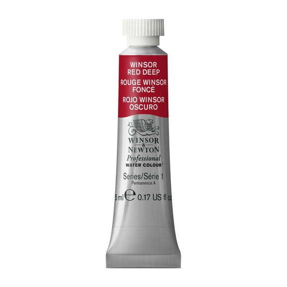 Winsor & Newton Professional Watercolor, 5ml, Winsor Red Deep