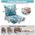 thumbnail image 6 of 6" Thick Outdoor Deep Seat Cushion, 24" x 24" High-Resilience Outdoor Chair Cushions with Removable Cover, Waterproof & Fade-Resistant Replacement for Patio Furniture, 6 of 8