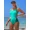 green, variant on Attraco Womens One Piece Sports Swimsuit Colorblock Bathing Suits Sport Training Slimming Swimwear