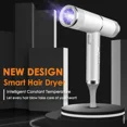 thumbnail image 3 of Hair Dryer, Ionic Infrared Blow Dryer With Constant Temperature, 700W Salon Style Dryer With Cold Shot Button & 3 Speed Heat Settings For Frizz Control, Fast Drying For Home & Travel, 3 of 7