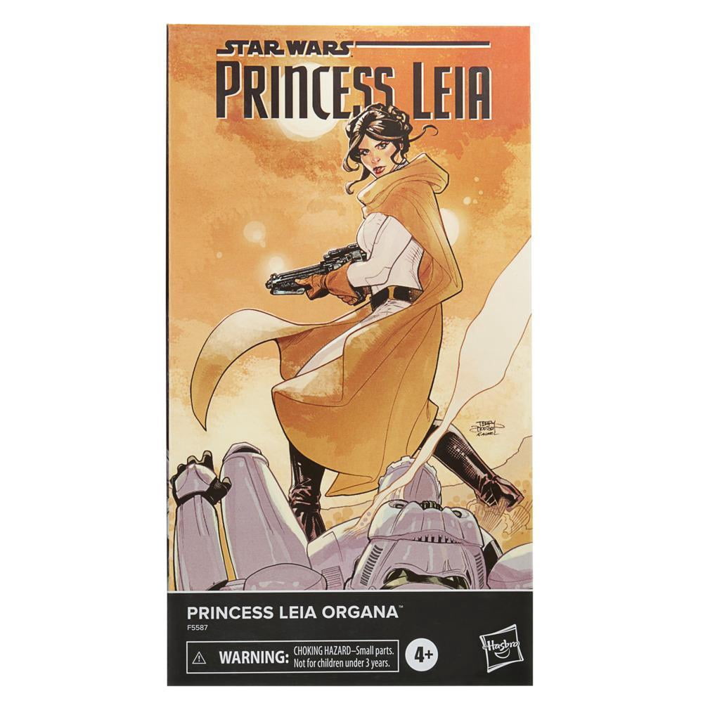 Star Wars The Black Series Princess Leia Organa Toy 6-Inch-Scale Comic Book-Inspired Collectible Action Figure, 4 and Up (NON-MINT PACKAGE)