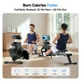thumbnail image 3 of YPOO Magnetic Rowing Machine for Home, 350 lb Capacity, 16-Level Silent Resistance, Foldable Compact Rower for Full-Body Workout with App Support, 3 of 10
