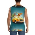 thumbnail image 4 of Kdxio Summer Funny Retro Car for Men's Muscle T-shirt,Sleeveless for Workout Running Athletic Gym Lounge Casual, 4 of 7
