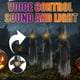 thumbnail image 1 of Decoraciones de Halloween, adornos de Halloween, regalos de Halloween, decoración de casa de bruja de Halloween, accesorios luminosos, ropa, 2 brujas negras sin control de voz, sonido luminoso, decora, 1 of 9