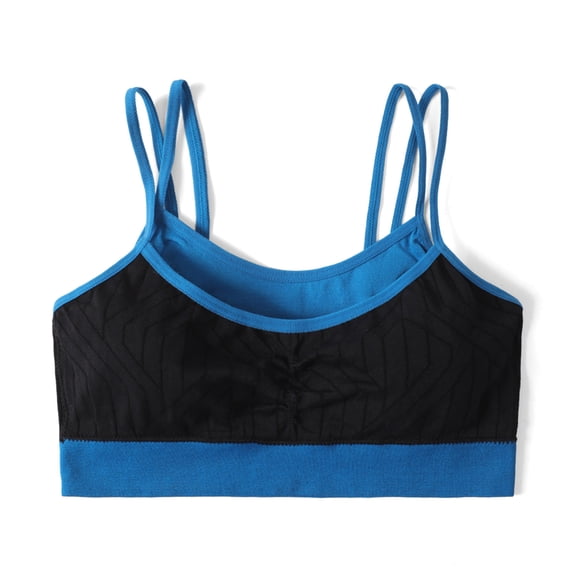 Xucatan Sports Bra for Women Padded Workout Bra with Spaghetti Strap Push Up Gym Fitness Bra Supportive Shockproof Activewear Running Bralette Gift