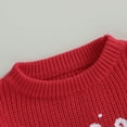 thumbnail image 4 of Toddler Baby Girl Boy Christmas Outfit Knit Sweater Candy Cane Long Sleeve Crewneck Warm Pullover Sweatshirt Top Fall Winter Clothes, 4 of 8