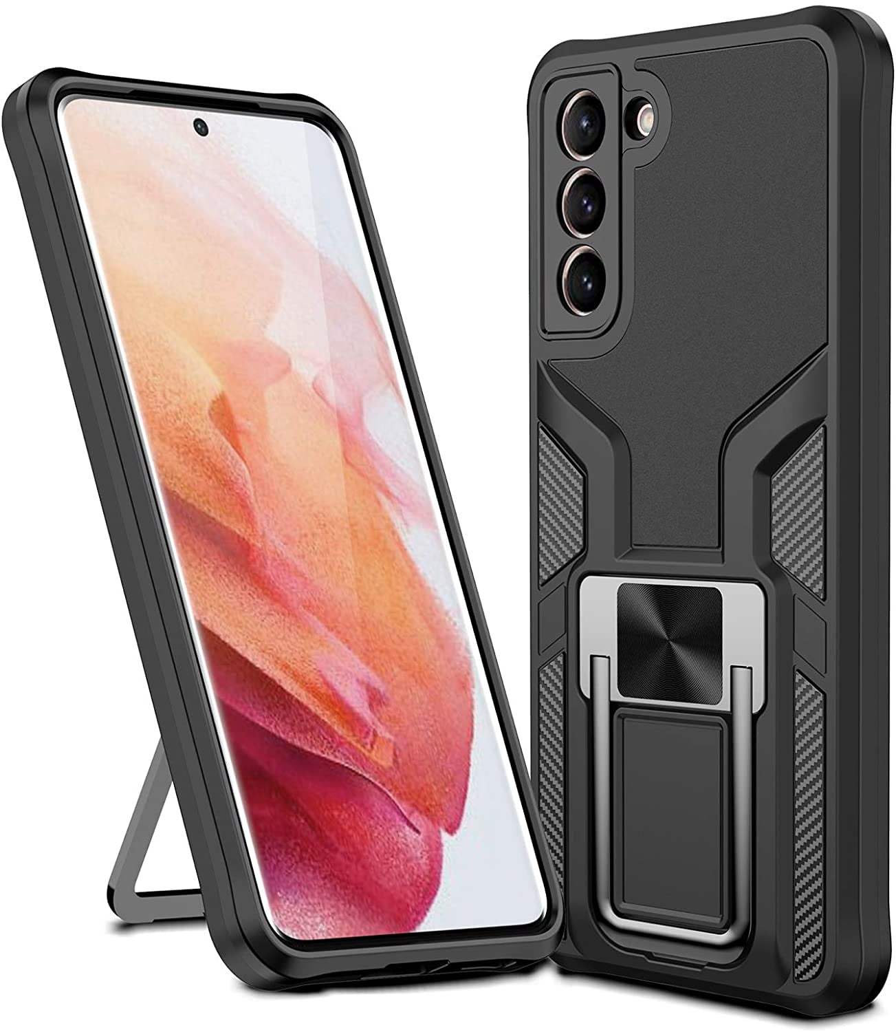 Samsung S21 Case,Galaxy S21 Phone Case TPU & PC Rugged DualLayer