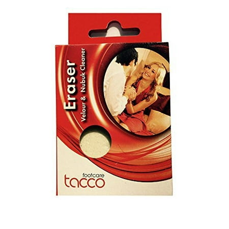 Tacco Eraser Cleaner Removes Stains From All Suede Velour & Nubuck Leather Shoes, Clothes, and Handbags. Made in