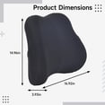 thumbnail image 4 of Memory Foam Seat Cushion for Car Office, U-Shaped Design, Ergonomic Lumbar Support, Thick Sponge Padding for Pressure Relief, Ideal for Post-Surgery Comfort, Black, 4 of 5