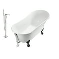 thumbnail image 2 of Tub, Faucet and Tray Set Streamline 67" Clawfoot NH340BL-CH-140, 2 of 5