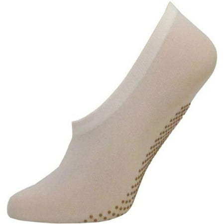 

DDI Women s White No Show Non-Slip Nylon Sock - Size 9-11 Case of 24