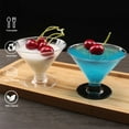 thumbnail image 2 of 10Pcs Disposable Martini Glasses Set Plastic Cocktail Glass for Parties Weddings Desserts Transparent Cups for Cocktails Champagne Ice Cream, 2 of 8